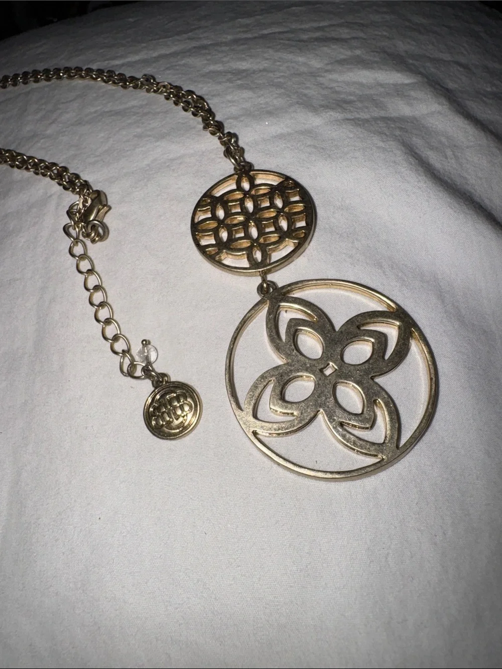 Dana Buchman Gold-Tone Filigree Pendant Necklace - Women's Jewelry